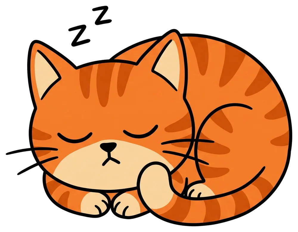 Gato de Benli durmiendo