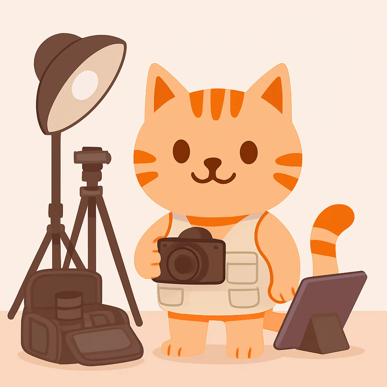 Benli trabajando en un negocio de fotografía y video